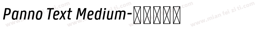 Panno Text Medium字体转换